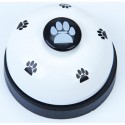 Pet Press Jingle Dog Cat Trainer Pet Intelligence Toy Footprints Press Bells Dog Paw Prints Ringer - Red