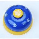 Pet Press Jingle Dog Cat Trainer Pet Intelligence Toy Footprints Press Bells Dog Paw Prints Ringer - Red
