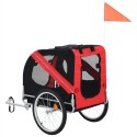 [EU] Pet Bike Trailer 91766 Dog Carrier for Dogs and Pets with Durable Frame Breathable Protective Net Pet Cart, Easy Assembly