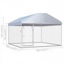   Outdoor Dog Kennel 144493 Puppy Heavy Duty Cage Galvanized Steel Frame Fence Playpen Exercise Pen Chicken Coo