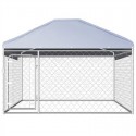   Outdoor Dog Kennel 144493 Puppy Heavy Duty Cage Galvanized Steel Frame Fence Playpen Exercise Pen Chicken Coo