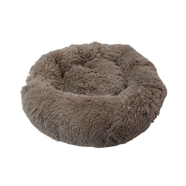 4 Size Dog Cat Round Bed Sleeping Bed Plush Pet Bed Kennel Sleeping Cushion Puppy - Wine S