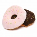 Dog Donut Toy Lovely Soft Pet Supplies Cat Funny for Playing Built in A Loud Whistle - Pink