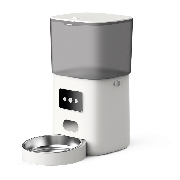 6L Smart Dog Feeder for Automatically Feeding by Schedule Cat Puppy Bowl Pet Supplies Recording Timing Food Dispenser - Wifi Ver