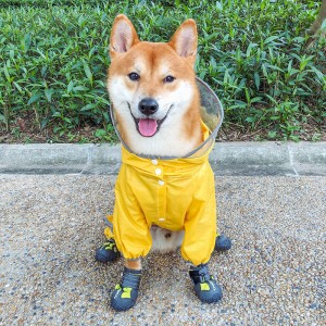 Pet Dog Raincoat Fou...