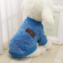 Dog Clothes Warm Puppy Outfit Pet Jacket Coat Winter Dog Clothes Soft Sweater Clothing - 2XL Brown