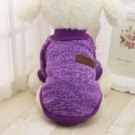 Dog Clothes Warm Puppy Outfit Pet Jacket Coat Winter Dog Clothes Soft Sweater Clothing - 2XL Brown