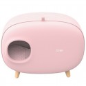 MS Cat Litter Box Fully Enclosed Large Space Toilet Training Anti Splash Deodorant Potty for Pet Supplies Bedpen -  Pink