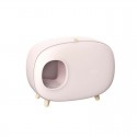 MS Cat Litter Box Fully Enclosed Large Space Toilet Training Anti Splash Deodorant Potty for Pet Supplies Bedpen -  Pink