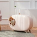 MS Cat Litter Box Fully Enclosed Large Space Toilet Training Anti Splash Deodorant Potty for Pet Supplies Bedpen -  Pink
