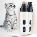 Dog Cat Nail Trimmer ABS Double Speed Smart Real-time Control Animal Nail Polisher Pet Cleaning Supplies Animal Grooming Trimmer