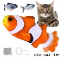 Jeteven Cat Clownfish Carp with Catnip Charging Cable Catnip Puppy Toy Pet Supplies Dog Playing - #1