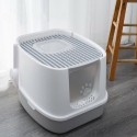 Cat Litter Box Fully Enclosed Anti-Splash Deodorant Cat Toilet For Cats Two-Way with Shovel High Capacity Pet Supplies Litter As