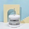 2L Automatic Water Dispenser Adjustable Water Flow Cat Water Fountain Clear Ultra Quiet Cat Dog Water Dispenser Feeder Bowl - Wh