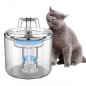 Cat Water Fountain Dog Water Dispenser 88OZ 2.6L Automatic Pet Drinking Fountain Transparent Upgraded with Filter and Adjustable