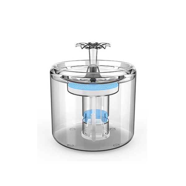 Cat Water Fountain Dog Water Dispenser 88OZ 2.6L Automatic Pet Drinking Fountain Transparent Upgraded with Filter and Adjustable