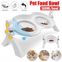 Cat Food Bowls Double Raised - Cat Feeding Bowl Double Dishes Pet Water Feeder Raised with Stand for Cats &amp; Small Dogs - Typ