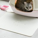 Cat Litter Pad Silicone Material Waterproof White Pet Mat From  - Gray