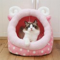 Cute Animal Design Comfortable Indoor House Bed Pet Dog Cat Nests Pad Soft Fleece Bed - Type B