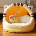 Cute Animal Design Comfortable Indoor House Bed Pet Dog Cat Nests Pad Soft Fleece Bed - Type B