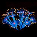 Silicone Glowing Artificial Fish Tank  Coral Plants Ornament Underwater Pets Decor - Pink