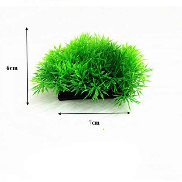 Artificial Grass  Decor Water Weeds Ornament Plant Fish Tank Decorations &amp; Ornaments - Yellow