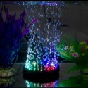 9 LED  Bubble Light Air Stone,Tank LED Air Bubbler Light Submersible Air Pump Bubble Stone Lamp for Turtle Tank Decorati