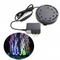 9 LED  Bubble Light Air Stone,Tank LED Air Bubbler Light Submersible Air Pump Bubble Stone Lamp for Turtle Tank Decorati