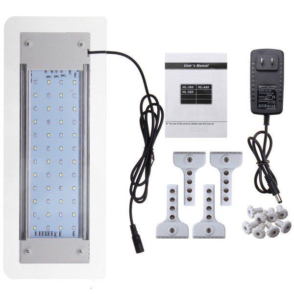HL-380A With Controller 2835 RGB 303*130*15.5mm 2835 48smd 6.5W Apply to 26-42cm tank lamp Clip lamp  light With Mountin