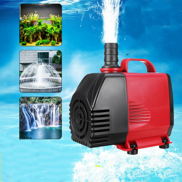 220-3000 LPH Submersible Water Pump Fish Pond  Tank Fountain Pump Feature  Water Pump - 3W  Red