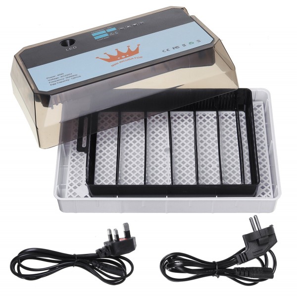 40W LED Light 15PCS Eggs Chicken Automatic Incubator Hatche Turning Temperature Control - EU Plug