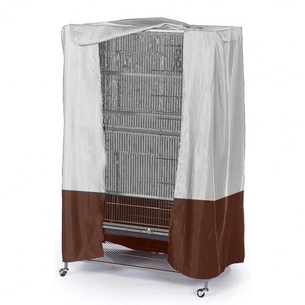 Large Bird Cage Cover, Universal Parrot Cage Protector,Good Night Bird Cage Cloth Cover Pet Supplies - Black