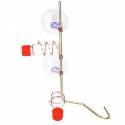 Sucker Transparent Bird Feeder Durable Easy to Clean Bird Feeding Station - Copper wire + 2 bottles + suction cup