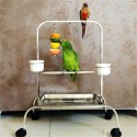 12/20Cm Stainless Steel Small Parrot Toys Kabob Food Stick Scooter Fruit  - 20cm
