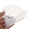 Bird Cage Food Box Trough Feeder Bowl Semi-circular Birds Home Accessories For Pet Supplies - Translucent