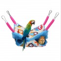 Pet Hamster Birds Hammock Double Layer Squirrel Hanging Bed House Cute Mezzanine Hanging Bed - A