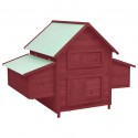   171459 Outdoor Chicken Coop 152x96x110 cm Solid Firwood Pet Supplies Dog House Pet Home Cat Bedpen Fence Play
