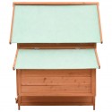   171459 Outdoor Chicken Coop 152x96x110 cm Solid Firwood Pet Supplies Dog House Pet Home Cat Bedpen Fence Play