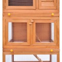   170161 Outdoor Rabbit Hutch Small Animal House Pet Cage 3 Layers Wood Pet Supplies Dog House Pet Home Cat Bed