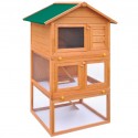   170161 Outdoor Rabbit Hutch Small Animal House Pet Cage 3 Layers Wood Pet Supplies Dog House Pet Home Cat Bed