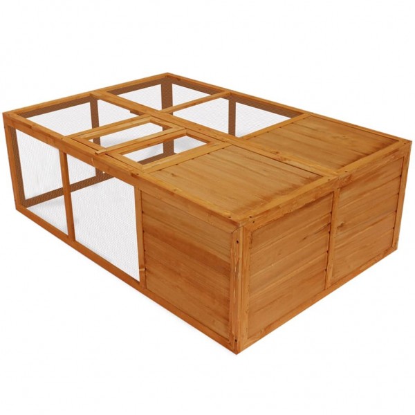   170221 Outdoor Chicken Coop Foldable Wooden Animal Cage for Poultry Pet Supplies Dog House Pet Home Cat Bedpe