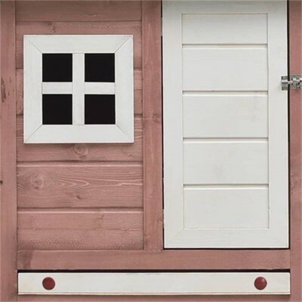   170862 Chicken Cage Mocha 170x81x110 cm Solid Pine &amp; Fir Wood Pet Supplies Rabbit House Pet Home Puppy Be