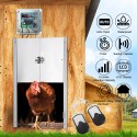 Automatic Chicken Door Opener Kits W/Time Sensor Induction 12'' Wide Automatic Goose with Sunlight Sensor to Prevent Chicken from