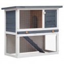   90x45x80cm 170158 Outdoor Rabbit Hutch Small Animal House Pet Cage 1 Door Wood - #3