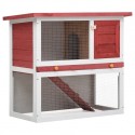   90x45x80cm 170158 Outdoor Rabbit Hutch Small Animal House Pet Cage 1 Door Wood - #3