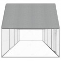   144558 Outdoor Chicken Coop 8x2x2 m Galvanised Steel House Cage Foldable Puppy Cats Sleep Metal Playpen Exerc