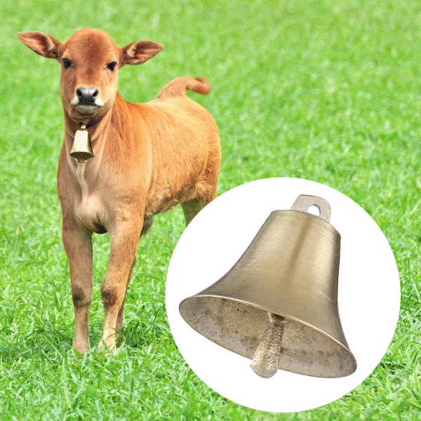 50*50mm Pure Copper Bells Cow Horse Sheep Animal Neck Decorations Farm Grazing Super Loud Bell 