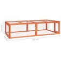   170877 Outdoor Rabbit Hutch 183x90x46.5 cm Solid Firwood Pet Supplies Dog House Pet Home Cat Bedpen Fence Pla