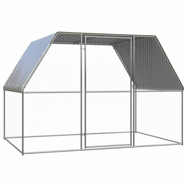  150778  Chicken Cage 3x2x2 m Galvanised Steel Pet Supplies Rabbit House Pet Home Puppy Bedpen Fence Playpen