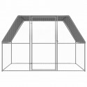  150778  Chicken Cage 3x2x2 m Galvanised Steel Pet Supplies Rabbit House Pet Home Puppy Bedpen Fence Playpen